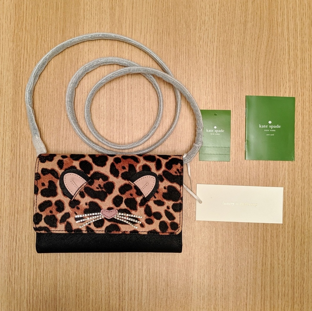 NWT Kate Spade New York Run Wild Leopard Crossbody